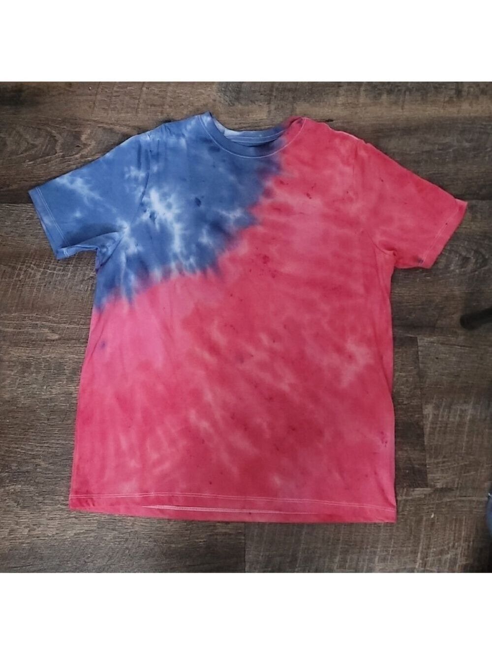 Wonder Nation Blue and Red Tie-Dye Shirt Sz XL Husky